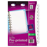 Small Preprinted Dividers