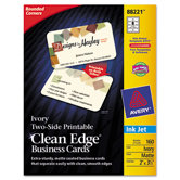 Two-Side Clean Edge Printable Business Cards