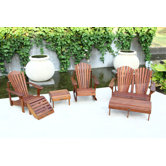 Signature Teak Adirondack Seat Group