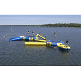 Aqua Jump 150-Eclipse Trampoline with Launch and Log