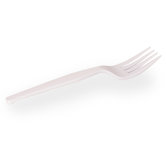 (100 per carton) 6.31" Medium Weight Polystyrene Forks in White