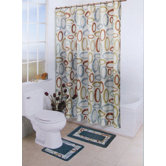 Bath Boutique 15 Piece Bath Set in Brown / Aqua