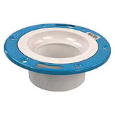 4" x 3" Sch. 40 PVC-DWV Closet Flange with Adjustable Ring