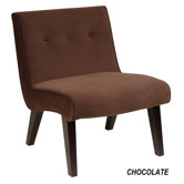 Curves Valencia Velvet Slipper Chair