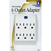 Grounding 6 Outlet Adapter