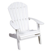 Lifestyle Poly Resin Fan Back Adirondack Chair