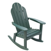 Lifestyle Poly Resin Adirondack Rocking Chair