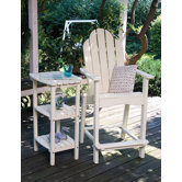 Cottage Classic 3 Shelf Side Table with High Dining Chair