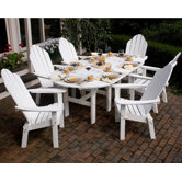 Lifestyle Poly Resin 7 Piece Dining Set