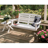 Lifestyle Poly Resin Classic Swing with Side Table