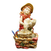 Girl Ceramic Tabletop Fountain