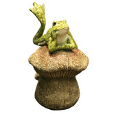 Frog Laying Down Statue