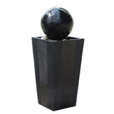 Fiberglass Ball on Stand Fountain with LED Light