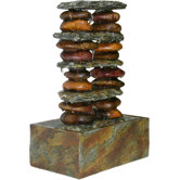 Eternity Stacked Stone Tabletop Fountain