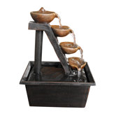 Step Polyresin 4 Tiered Tabletop Fountain