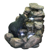 River Fiberglass Fountain with LED Lights