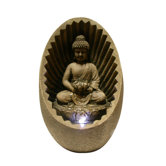Buddha Fiberglass Tabletop Fountain with LED Lights