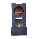 Ultra Fire Fiberglass Zen Fountain with LED Light