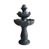 Fiberglass Tiered Lotus Fountain