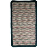 Pioneer Valley II Autumn Wheat with Dark Green Solids Multi Rug