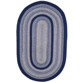 Pioneer Valley II Williamsburg with Dark Blue Solids Multi Rug