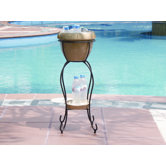 Duetto Elevated Planter & Beverage Cooler - Antique Cream