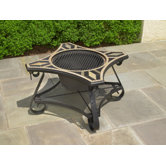 San Marco Mosaic Fire Pit and Beverage Cooler Table