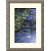 Water Lilies (Detail) {Nymphaeas (Detail)} Silver Framed Print - Claude Monet