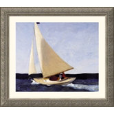 Sailing Silver Framed Print - Edward Hopper