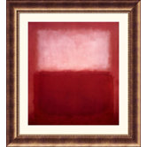 White Over Red Bronze Framed Print - Mark Rothko