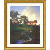 Hunt Farm Gold Framed Print - Maxfield Parrish