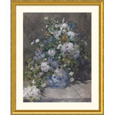 Spring Bouquet, 1866 Gold Framed Print - Pierre Auguste Renoir