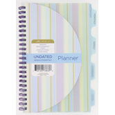 Undated Weekly and Monthly Planner Agenda Book