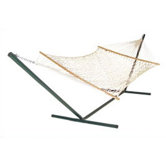 Original Cotton Rope Hammock with Stand