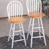 Ashland 24" Stool in Natural/White