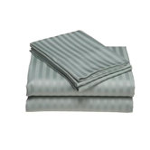 300 Thread Count Wrinkle Resistant Woven Stripe Sheet Set