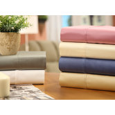 Sateen Solid Combed Cotton 400 Thread Count Sheet Set