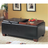 Bycast Leather-Like Bench
