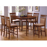 Hartsel 7 Piece Counter Height Dining Set
