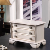 Irina Jewelry Box in Off White