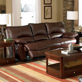 Red Bluff Dual Leather Reclining Sofa