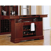 Tiernan Bar Table with Footrest in Cherry