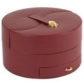 Large Ying Yang Jewelry Case in Scarlet