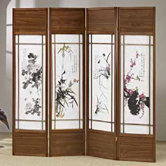 4 Panel Shoji Screen Room Divider