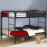 Sacramento Full over Full Bunk Bed with Built-In Ladder