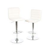 Colorado City 29" Ribbed Vinyl Barstool with Footrest