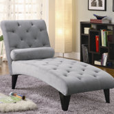 Velour Chaise Lounge