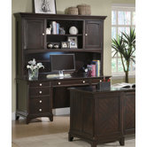 Doyle Credenza Desk with Hutch