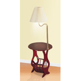 Elma Swing Arm Brass Lamp End Table