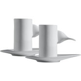 IL Caff&egrave; Alessi Hazel Mocha Cups with Saucers by William Alsop and Federico Grazzini
